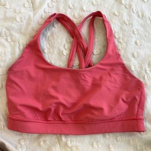 Pink Lululemon Light Support Sports Bra (size 6)